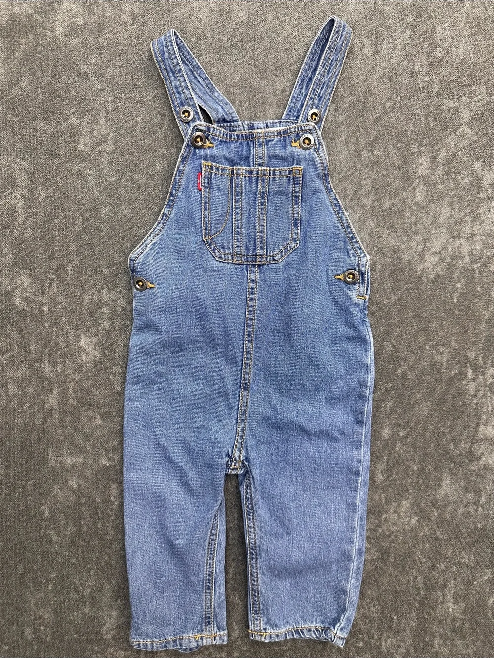 Levi's Kids Light Blue Denim Overalls with Front Pocket